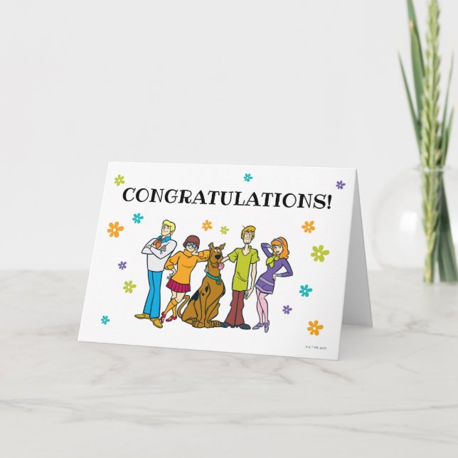 Carte Scooby-Doo et Gang Félicitations (Devant)