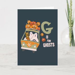 Carte Scooby-Doo G est pour Ghosts