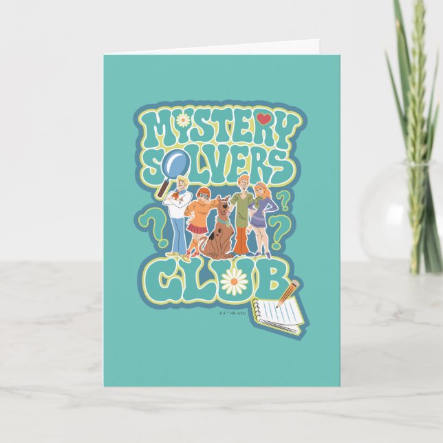 Carte Scooby-Doo & Gang "Mystery Solvers Club" (Devant)