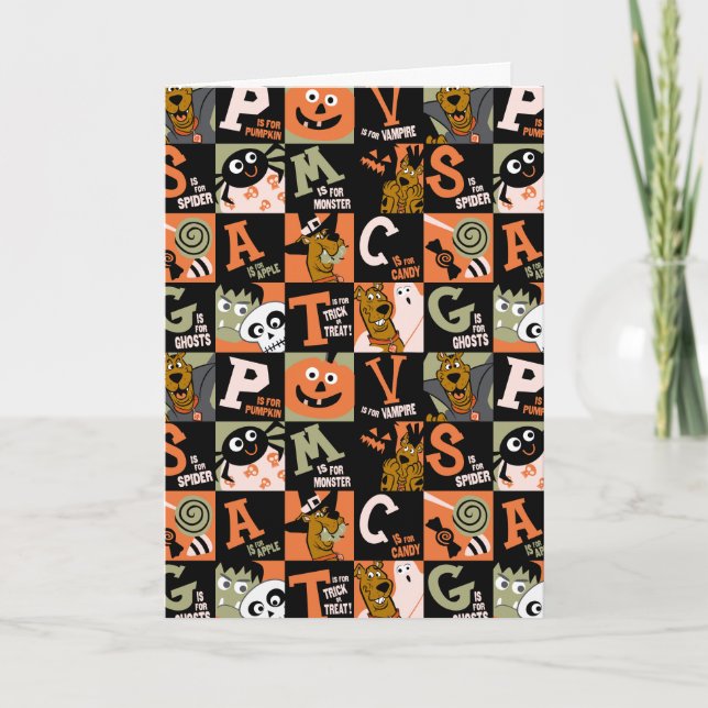 Carte Scooby-Doo | Motif d'Halloween (Devant)