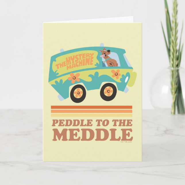 Carte Scooby-Doo Mystery Machine "Peddle to the Meddle" (Devant)