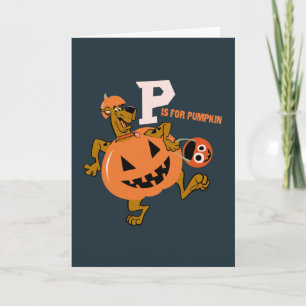 Carte Scooby-Doo P est pour le Citrouille