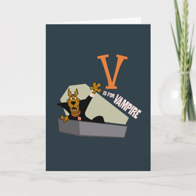 Carte Scooby-Doo | V est pour Vampire (Devant)