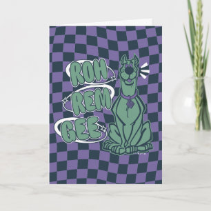 Carte Scooby rétro "OMG"
