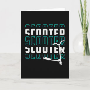 Carte Scooter conducteur E-Scooter Escooter Vintage Funn