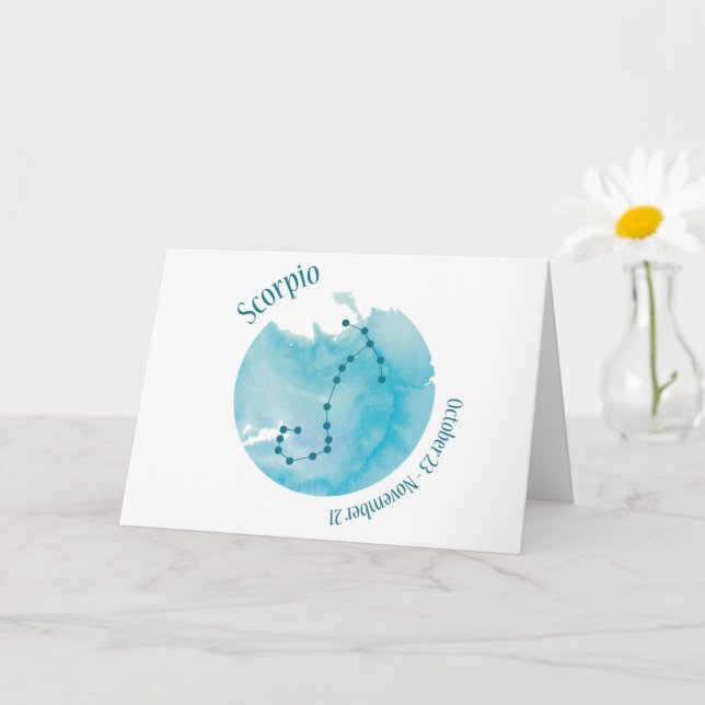 Carte Scorpio (Petite plante)