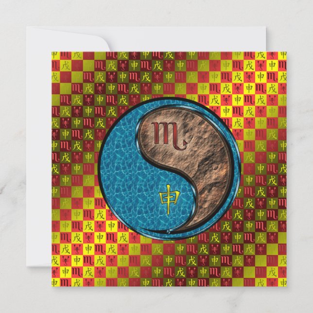 Carte Scorpio & Earth Monkey (Devant)