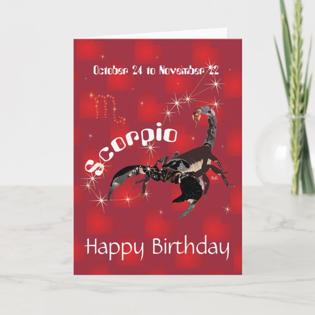 Carte Scorpio October 24 à novembre 22 (Devant)