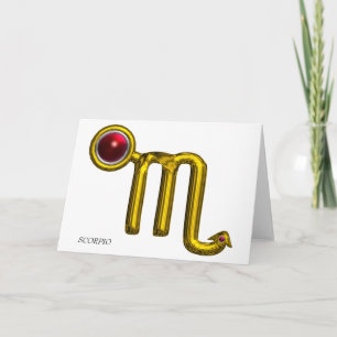 Carte SCORPIO Zodiac Anniversaire