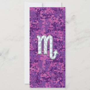 Carte Scorpio Zodiac Connexion Camion numérique rose