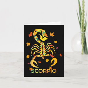 Carte Scorpio Zodiac Fall Scorpion Anniversaire