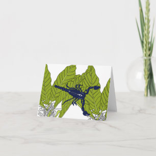 Carte scorpion de la forêt bleue