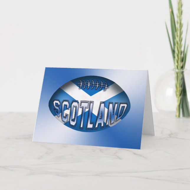 Carte Scotland Rugby Ball (Devant)