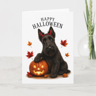 Carte Scottie chien écossais diable