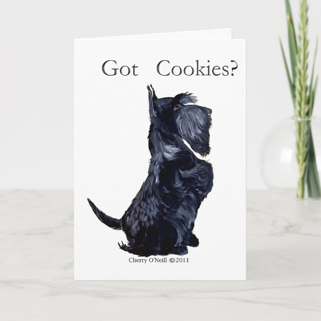 Carte Scottie - Des biscuits ? (Devant)