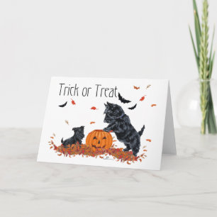 Carte SCOTTIE Papa et Pup Halloween