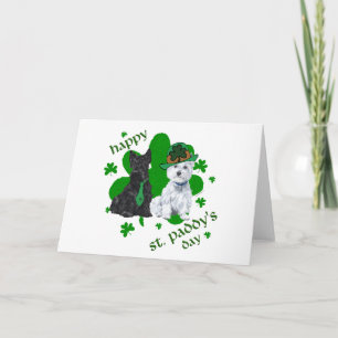 Carte Scottie & Westie St. Paddy's Day
