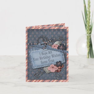 Carte Scrapbook Anniversaire tardif