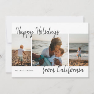 Carte Script Happy Holidays from Photo Holiday