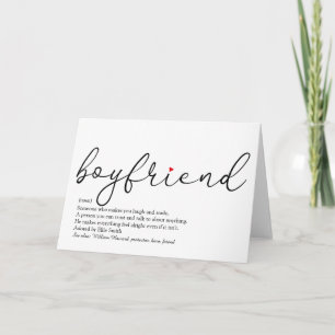 Carte Script Love Coeur Boyfriend Définition