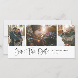 Carte Script Moderne Minimaliste Enregistrer La Photo Da