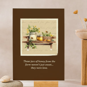 Carte Script personnalisé Floral Family Recette Maman Fê