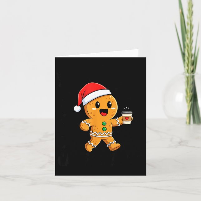 Carte Scy And Caffeinated Coffee Men Women Gingerbread C (Devant)