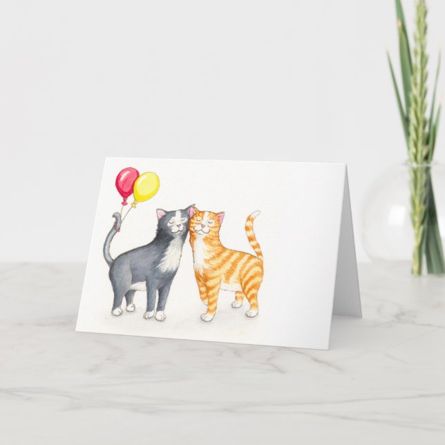 Carte Se blottir des chats (Devant)