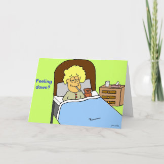 Carte Se sentir en bas de la salutation