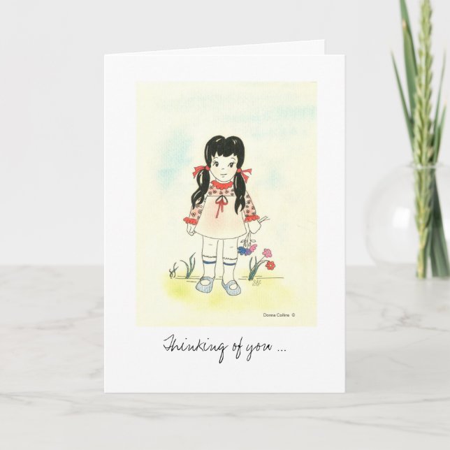 Carte Se sentir mieux petite fille (Devant)