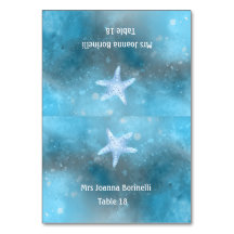 Carte Sea Blue Summer Table Tente Place