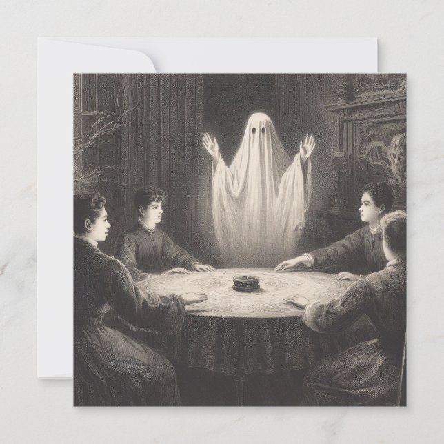 Carte Seance avec fantôme Apparaître Antique Illustratio (Devant)
