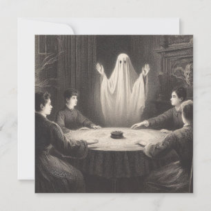 Carte Seance avec fantôme Apparaître Antique Illustratio