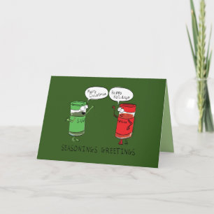 Carte Seasoning Salutations - Funny Christmas Card