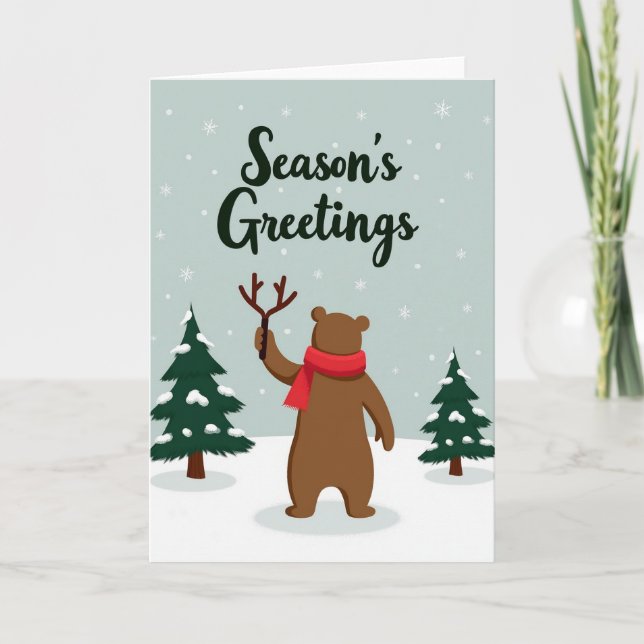 Carte Seasons Greetings Card (Devant)