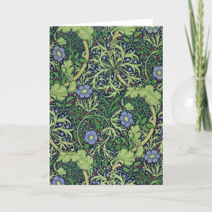 Carte Seaweed cobalt thyme - William Morris