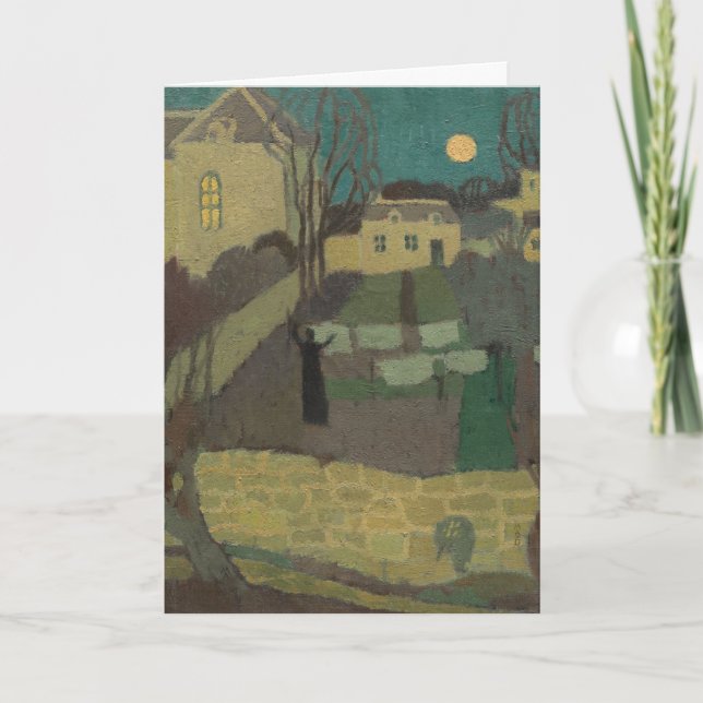 Carte Sécher le lin ou la lune au Prieuré : blanc (Devant)