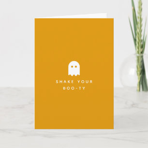 Carte Secouez votre Boo-ty   Fête Fantôme d'Halloween
