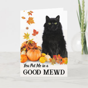 Carte Secret Pal Good Mewd Halloween Chat noir