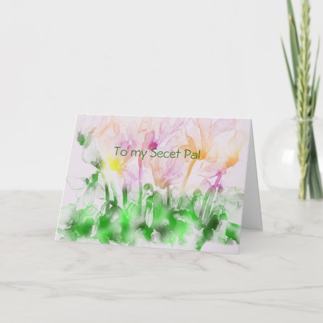 Carte Secret Pal Spring (Devant)