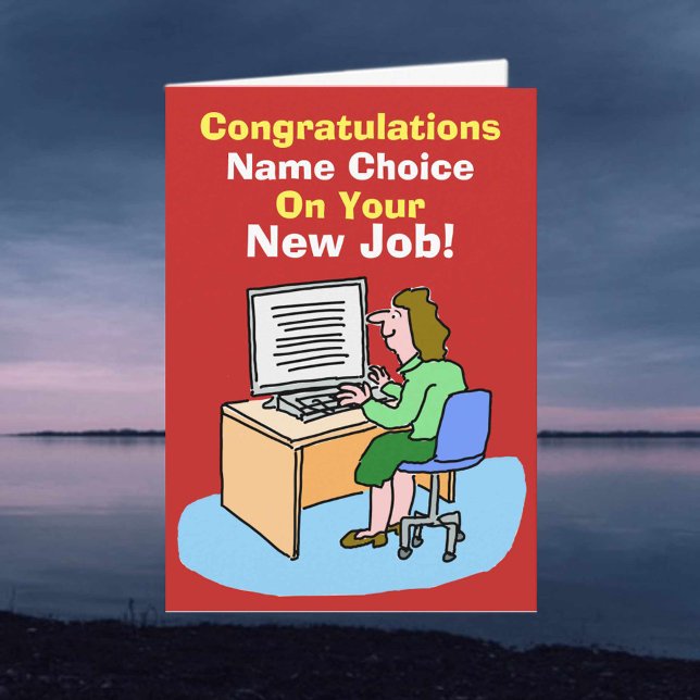 Carte Secrétaire, assistant personnel ou typiste. Nouvea (Créateur téléchargé)
