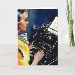 Carte Secrétaire exécutif vintage des affaires Lettre d'