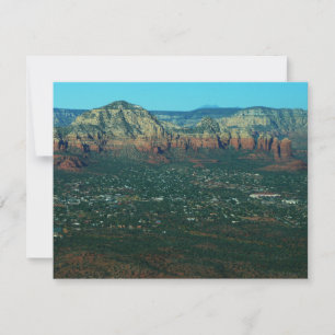 Carte Sedona et Coffee Pot Rock d'en haut