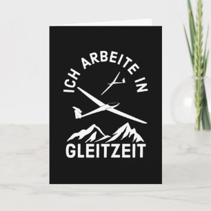 Carte Segelflieger Pilote Gleitzeit Segelflugzeug