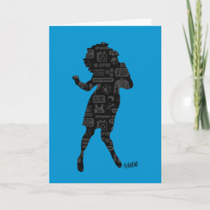 Carte Seinfeld Elaine Danse Silhouette