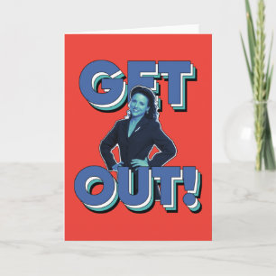 Carte Seinfeld   Elaine - Sortez !