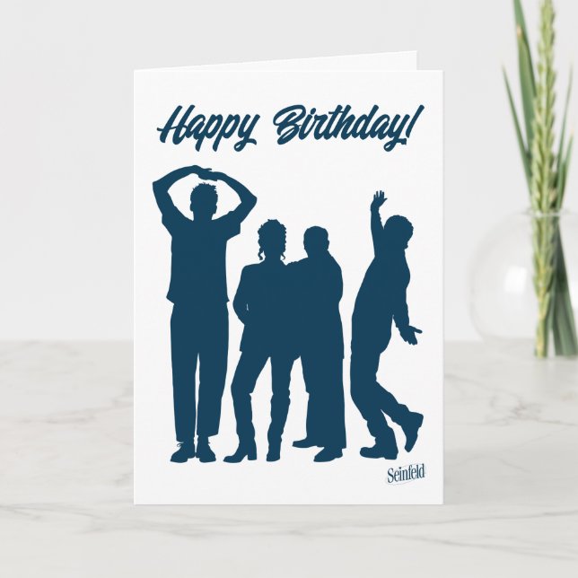 Carte Seinfeld | Groupe Silhouette Anniversaire (Devant)