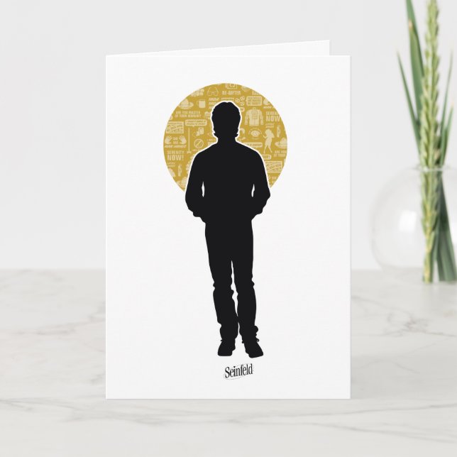 Carte Seinfeld | Jerry Seinfeld Silhouette (Devant)