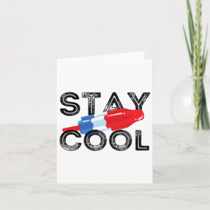 Carte Séjour Cool Rocket Pop Rouge Blanc Et Bleu Popsicl