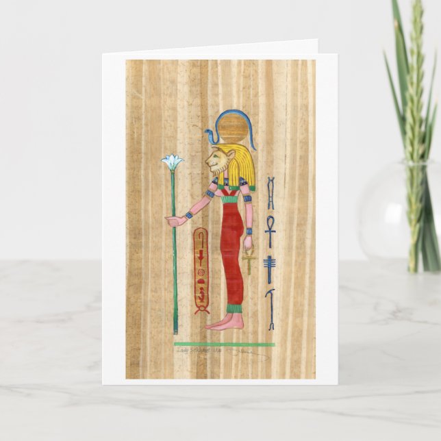 Carte Sekhmet Papyrus (Devant)